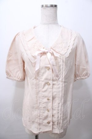 画像: LIZ LISA / バラ刺繍スカラップブラウス 0 ベージュ Y-25-08-13-030-LO-BL-SZ-ZY