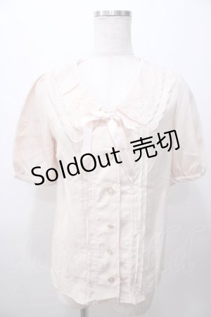 画像: LIZ LISA / バラ刺繍スカラップブラウス 0 ベージュ Y-25-08-13-030-LO-BL-SZ-ZY