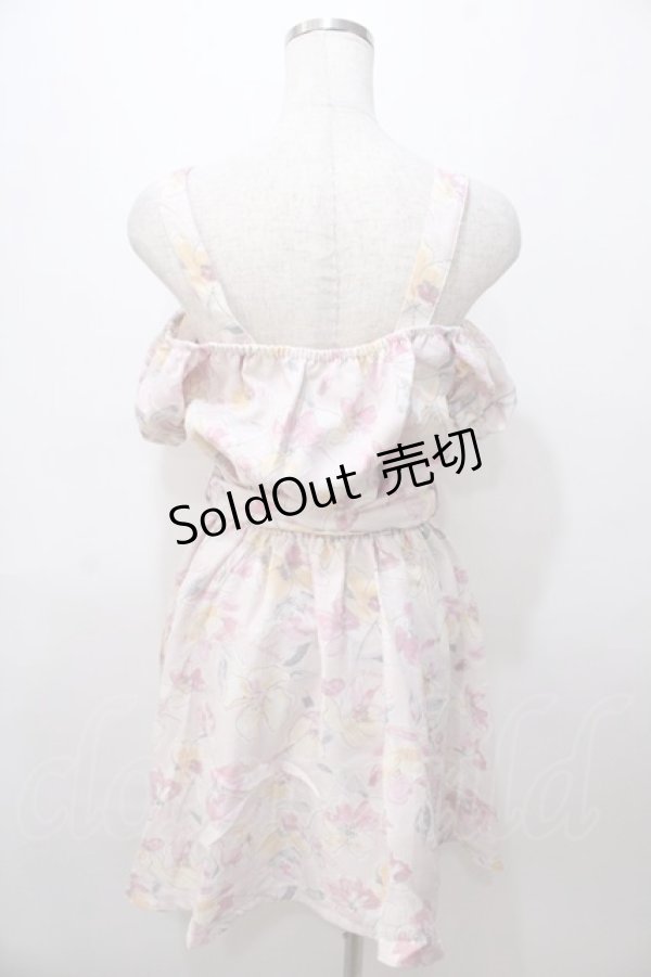 画像2: LIZ LISA / 水彩花柄ワンピース 0 ピンク Y-25-08-13-034-LO-OP-SZ-ZT155 (2)