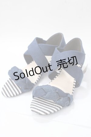 画像: axes femme / 編み込みクロスベルトサンダル M 紺 Y-25-08-15-043-AX-SH-SZ-ZT501