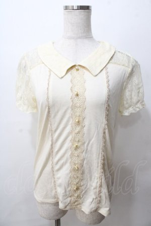 画像: axes femme / レース使いブラウス風プルオーバー M 生成り Y-25-08-15-057-AX-TO-SZ-ZY