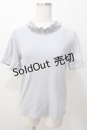 画像: axes femme / 吸水速乾フリルビジュープルオーバー F グレー Y-25-08-15-063-AX-TO-SZ-ZY