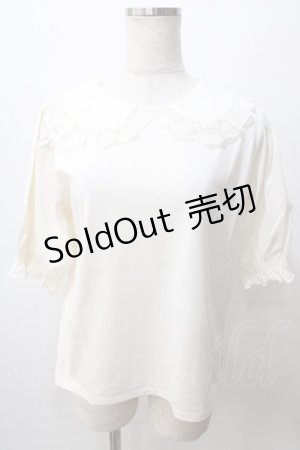 画像: m petit by misako / NINA'sコラボ襟付きプルオーバー L 淡薄橙 Y-25-08-15-075-LO-TO-SZ-ZY