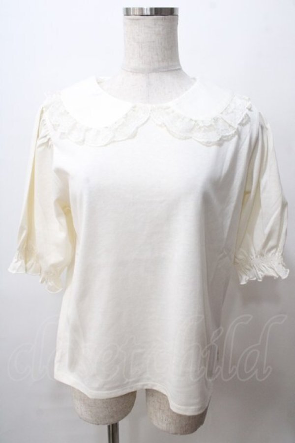 画像1: m petit by misako / NINA'sコラボ襟付きプルオーバー L 淡薄橙 Y-25-08-15-075-LO-TO-SZ-ZY (1)