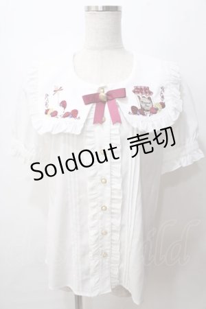 画像: Amavel / Fruits Berry Jam半袖ブラウス F ボルドー Y-25-08-15-077-CA-BL-SZ-ZY