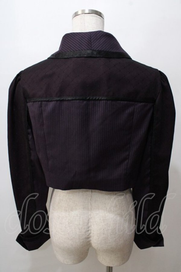 画像2: Hoshibako Works / ヒヤシンスの詩　ショートジャケット  パープル Y-25-08-15-091-LO-JA-SZ-ZY (2)