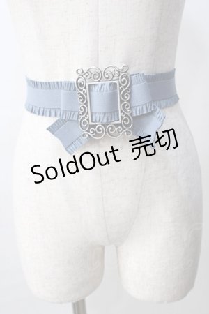画像: sha＊lan＊ra / リボンゴムベルト  ブルー Y-25-08-15-011-LO-ZA-SZ-ZY