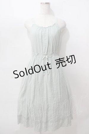 画像: axes femme / カットワークレースコットンキャミワンピース M ミント Y-25-08-15-107-AX-OP-SZ-ZT0926A