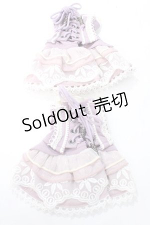 画像: Ozz On / レースアップお袖留め  ラベンダー Y-25-08-15-013-OO-ZA-SZ-ZY