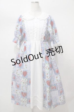 画像: axes femme kawaii / ハピネスベリーワンピース  サックス Y-25-08-15-119-AX-OP-SZ-ZT114