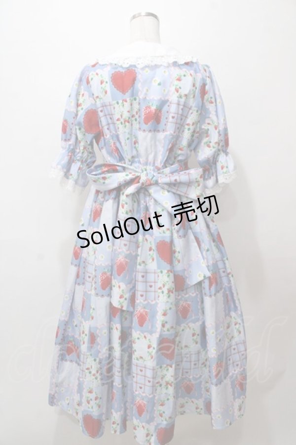 画像2: axes femme kawaii / ハピネスベリーワンピース  サックス Y-25-08-15-119-AX-OP-SZ-ZT114 (2)