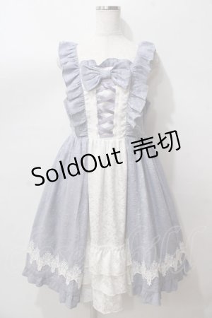 画像: axes femme kawaii / ロココジャンパースカート  サックス Y-25-08-15-120-AX-OP-SZ-ZH