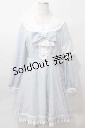 画像: PUPPET BOMBS / 恋病ナース ワンピース M ブルー Y-25-08-15-123-LO-OP-SZ-ZY