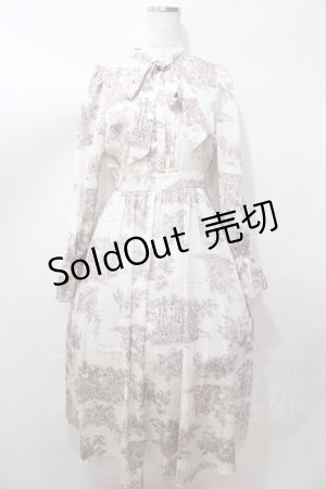 画像: stripe club / 総柄ワンピ  キナリ Y-25-08-15-129-LO-OP-SZ-ZY