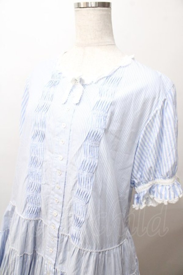 【美品】PINK HOUSE ティーカップ柄 ティアードワンピース F PINK HOUSE（ピンクハウス）の「ティータイムプリントワンピース