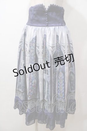 画像: axes femme kawaii / プリエールスカート  ネイビー Y-25-08-15-153-AX-SK-SZ-ZY