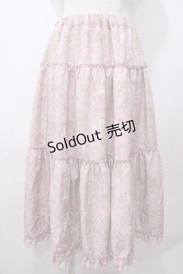 画像1: m petit by misako / NINA'S RVパニエスカート  ピンク Y-25-08-15-157-LO-SK-SZ-ZY (1)