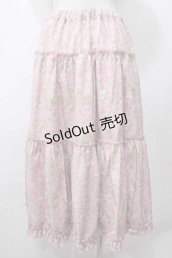 画像2: m petit by misako / NINA'S RVパニエスカート  ピンク Y-25-08-15-157-LO-SK-SZ-ZY (2)
