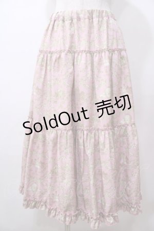 画像: m petit by misako / NINA'S RVパニエスカート  ピンク Y-25-08-15-158-LO-SK-SZ-ZY