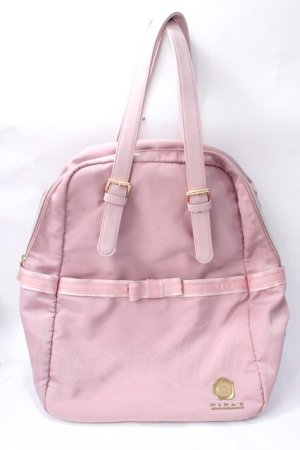 画像: m petit by misako / NINA'S コラボ AM2WAYリュック  中桃 Y-25-08-15-023-LO-BG-SZ-ZY