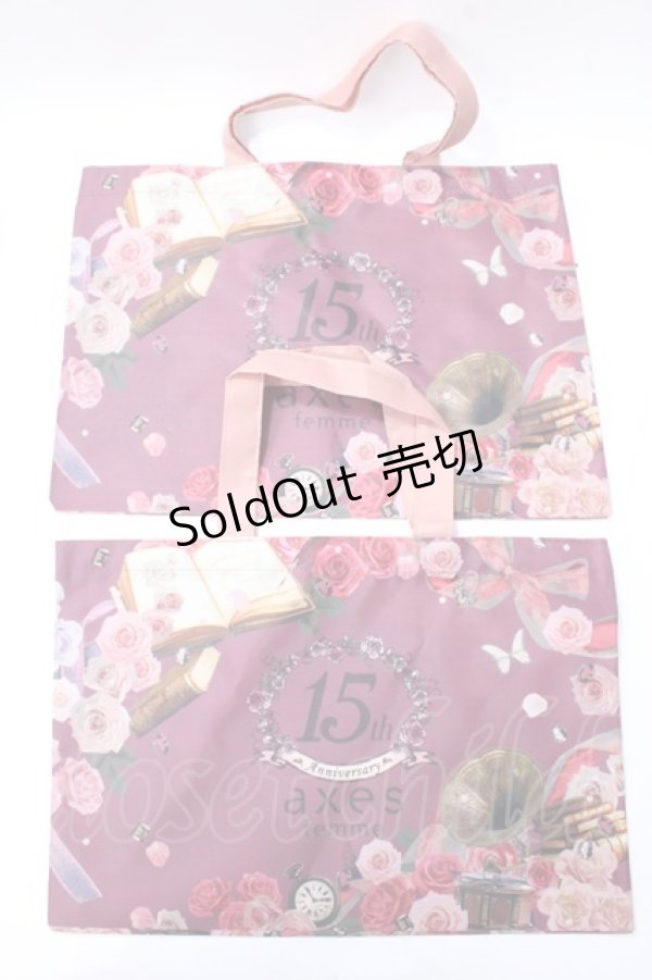 画像1: axes femme / ノベルティトート  ワイン Y-25-08-15-025-AX-BG-SZ-ZT150 (1)