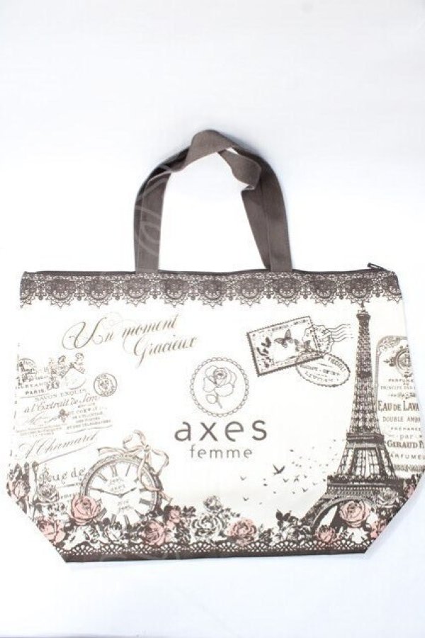 画像1: axes femme / 2016福袋バッグ  生成り Y-25-08-15-026-AX-BG-SZ-ZT150 (1)