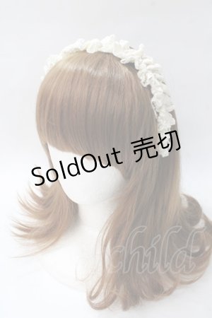 画像: m petit by misako / AMレースカチューシャ  生成り Y-25-08-15-037-LO-AC-SZ-ZY