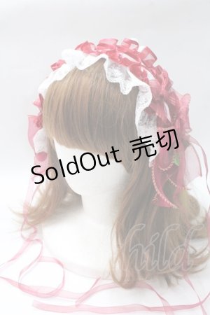 画像: LOLITA / ヘッドドレスクリップ  赤. Y-25-08-17-051-LO-AC-SZ-ZY