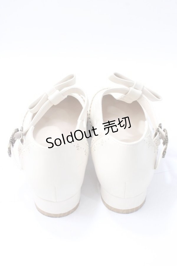 画像3: m petit by misako / AMPUリボンストラップパンプス M 生成り Y-25-08-17-057-LO-SH-SZ-ZT-K017 (3)