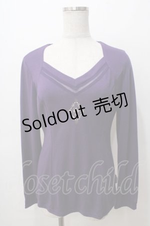 画像: Ozz Croce / 髑髏刺繍トップス  紫 Y-25-08-17-082-OO-TO-SZ-ZY