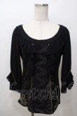 画像1: Rozen Kavalier / フロントレース裾刺繍トップス  黒 Y-25-08-17-085-OO-TO-SZ-ZY (1)