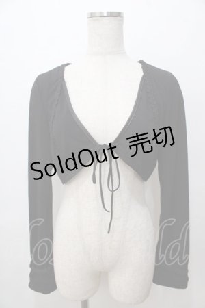 画像: Ozz oneste / ショートボレロ  黒 Y-25-08-17-091-OO-JA-SZ-ZY