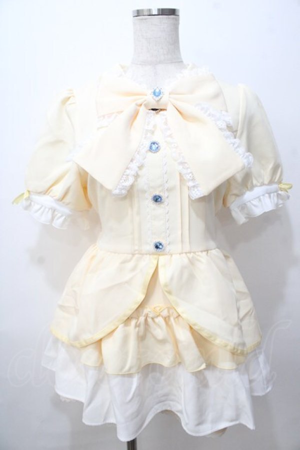 画像1: DearMyLove / プリキュアキラキラビジューセットアップ  レモネード Y-25-08-17-094-EL-OP-SZ-ZT130 (1)