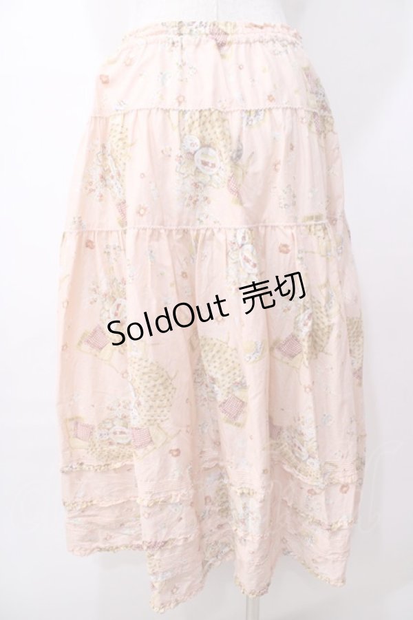 画像2: PINK HOUSE / 卓上のお茶会のスカート  ピンク Y-25-08-17-111-LO-SK-SZ-ZY (2)