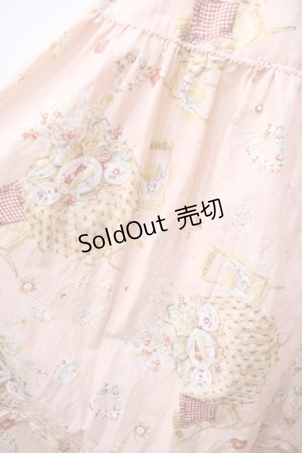 画像3: PINK HOUSE / 卓上のお茶会のスカート  ピンク Y-25-08-17-111-LO-SK-SZ-ZY (3)