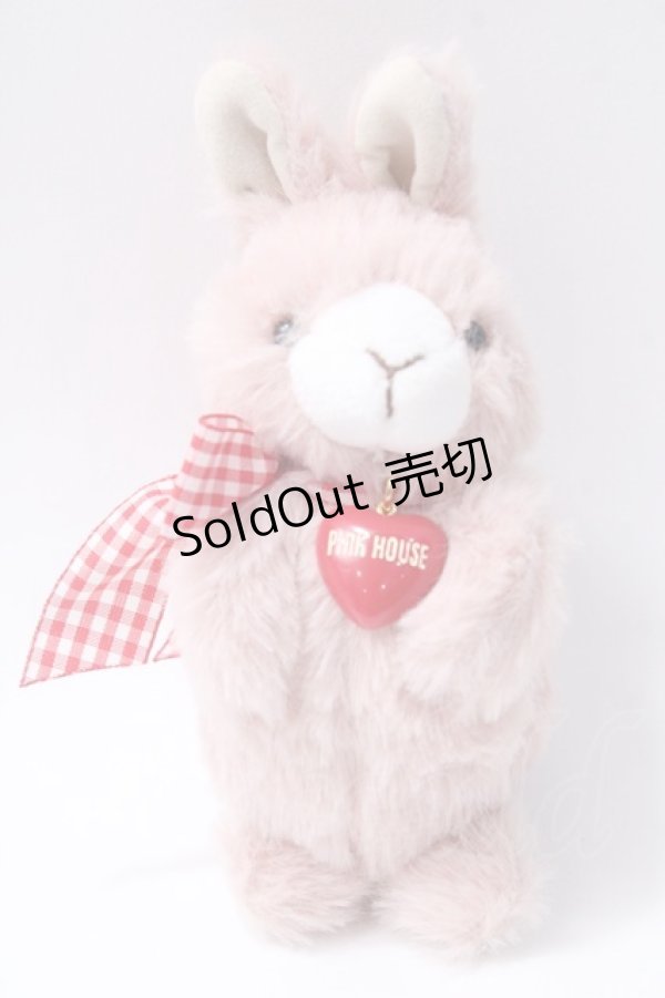 画像1: PINK HOUSE / シュガリースイーツラビットぬいぐるみコサージュ  ピンク Y-25-08-17-019-LO-ZA-SZ-ZY (1)