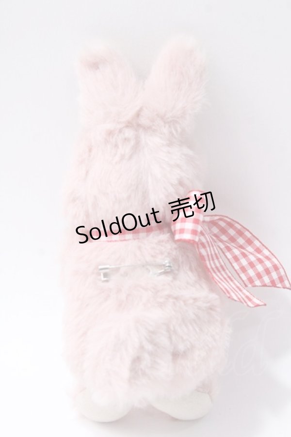 画像2: PINK HOUSE / シュガリースイーツラビットぬいぐるみコサージュ  ピンク Y-25-08-17-019-LO-ZA-SZ-ZY (2)