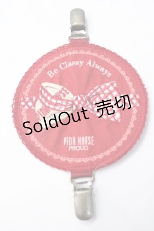 画像: PINK HOUSE / リボンモチーフのたくしあげクリップ  赤 Y-25-08-17-028-LO-ZA-SZ-ZY