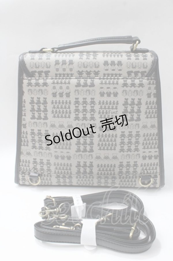 画像2: F i.n.t / テディベアチェック柄パイピングバッグ F ブラック Y-25-08-17-034-CA-BG-SZ-ZY (2)