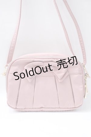 画像: m petit by misako / リボン付きショルダーバック  ピンク Y-25-08-17-035-LO-BG-SZ-ZT500