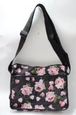画像2: PINK HOUSE / ローズ柄ショルダーバッグ  黒 Y-25-08-17-039-LO-BG-SZ-ZT500 (2)