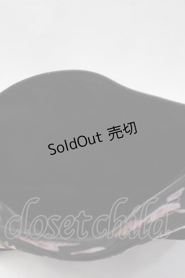 画像3: PINK HOUSE / ローズ柄ショルダーバッグ  黒 Y-25-08-17-039-LO-BG-SZ-ZT500 (3)