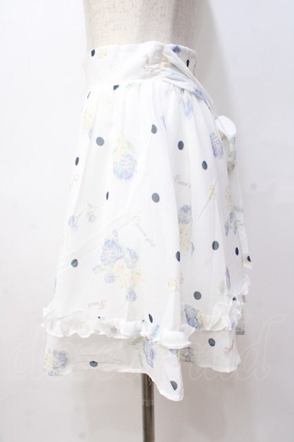 画像2: LIZ LISA / ドットローズスカート 0 オフ白×紺 Y-25-08-18-027-LO-SK-SZ-ZT064 (2)
