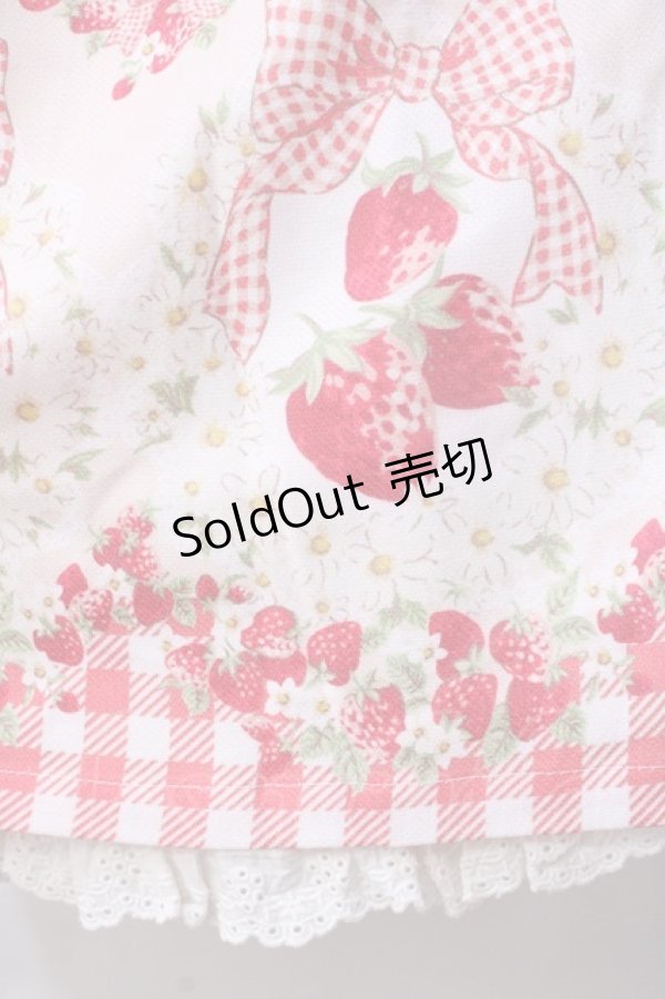 画像4: LIZ LISA / ストロベリージャムスカート 0 白 Y-25-08-18-032-LO-SK-SZ-ZI (4)