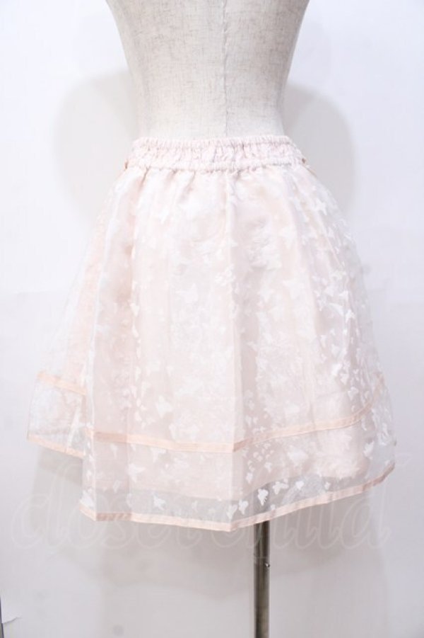 画像3: LIZ LISA / バタフライ柄フロッキースカート 0 ピンク Y-25-08-18-036-LO-SK-SZ-ZI (3)