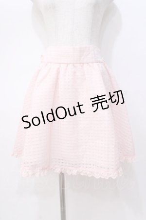 画像: LIZ LISA / シアーチェックスカート 0 ピンク Y-25-08-18-046-LO-SK-SZ-ZY