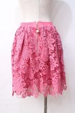 画像3: LIZ LISA / モチーフ付き花レーススカート 0 ピンク Y-25-08-18-053-LO-SK-SZ-ZT041 (3)