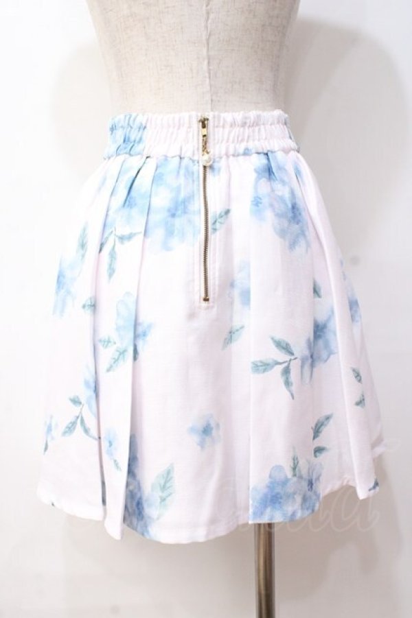 画像3: LIZ LISA / 水彩花柄スカート 0 ピンク×ブルー Y-25-08-18-056-LO-SK-SZ-ZT039 (3)