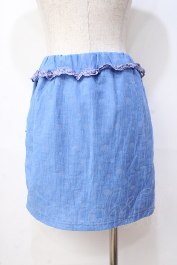 画像3: LIZ LISA / ドット柄ウエストリボンスカート 0 青 Y-25-08-18-061-LO-SK-SZ-ZT025 (3)