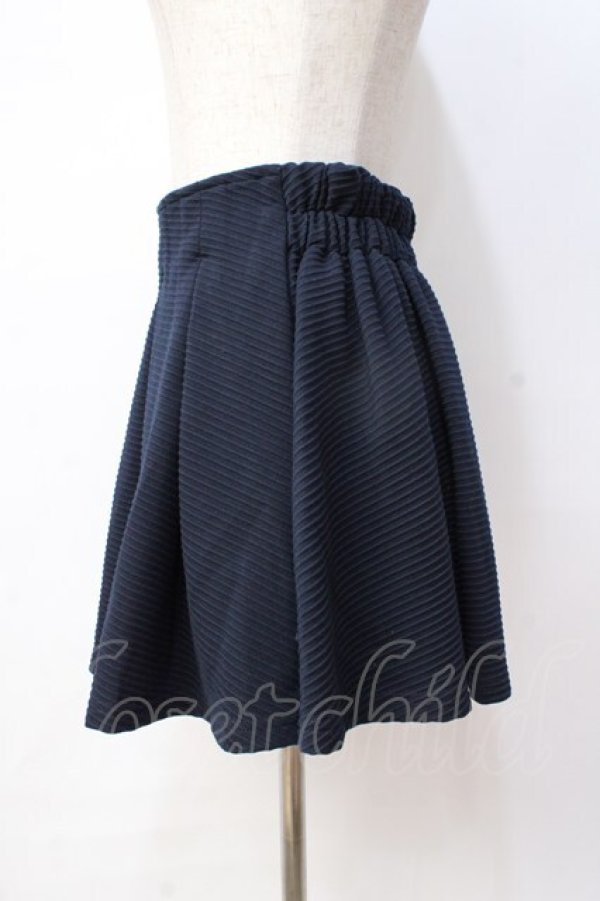 画像2: LIZ LISA / ボーダーフレアスカート 0 紺 Y-25-08-18-063-LO-SK-SZ-ZT025 (2)